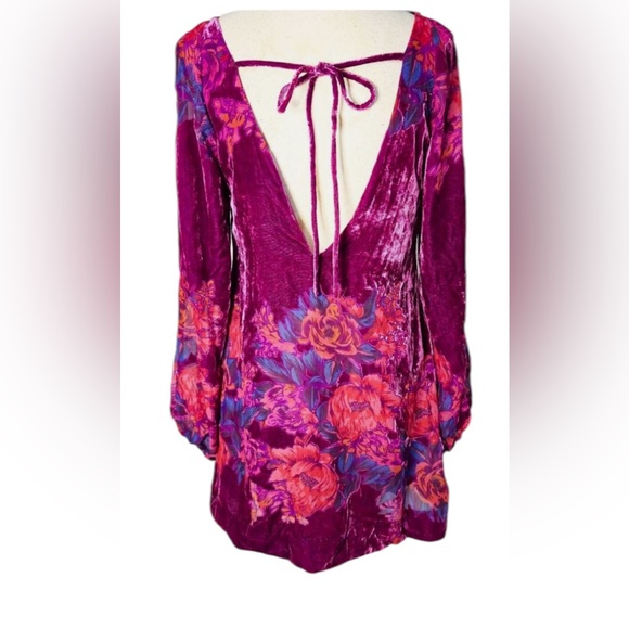 Free People Misha Velvet Mini Dress
X Large Floral Burnout Long Sleeve - Picture 6 of 16